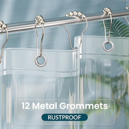 Titanker Extra Long Shower Curtain Liner 72 x 84 Clear Plastic Shower Liner - Image 5