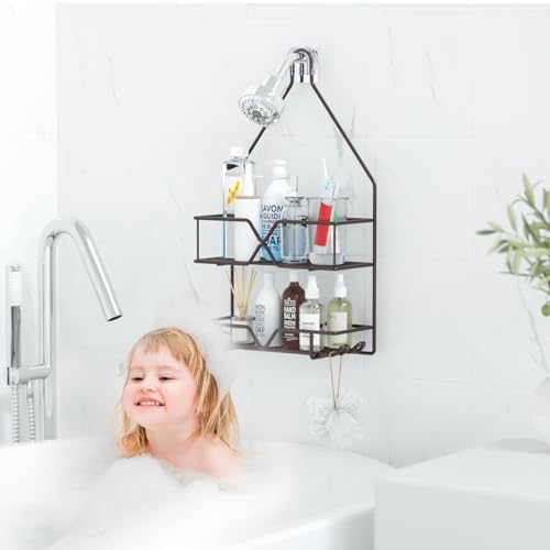 TreeLen Shower Caddy over Shower Head Hanging Bathroom Caddy - Image 7