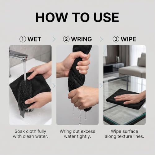 6Pcs XXL Magic Cleaning Cloth, Microfiber Cleaning Cloths - Image 4