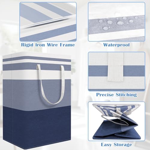 BlissTotes 3-Pack Laundry Basket, Collapsible Laundry Hamper - Image 4