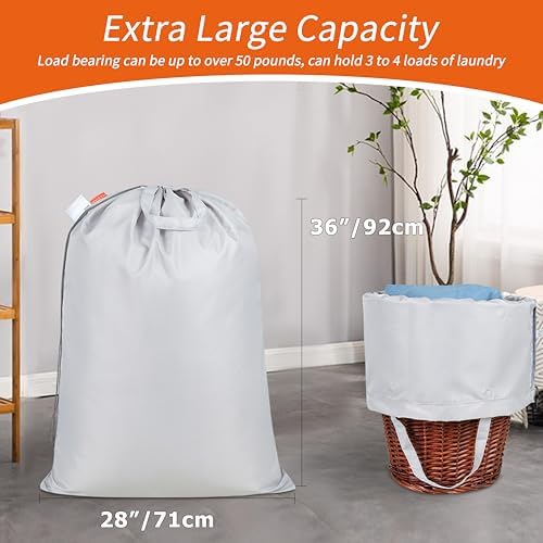 Polecasa 2 Pack Extra Heavy Duty Laundry Bag - Image 3