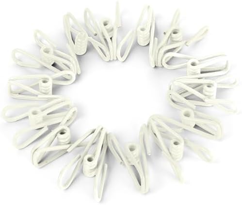 30 Pack White Chip Bag Clips for Food by RIVEDA