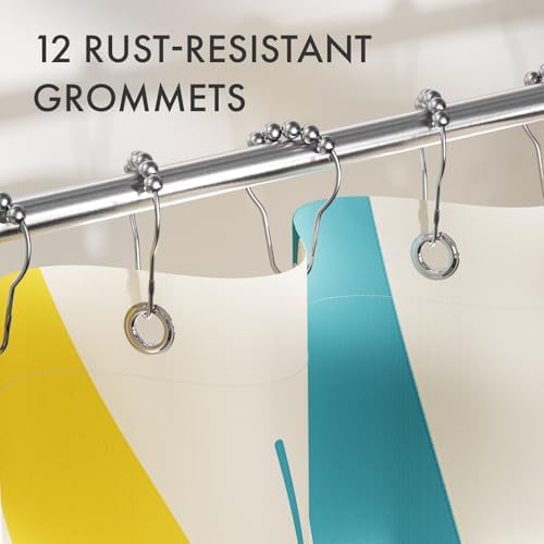 AmazerBath Shower Curtain, Washable Cloth Shower Curtain Sets - Image 5