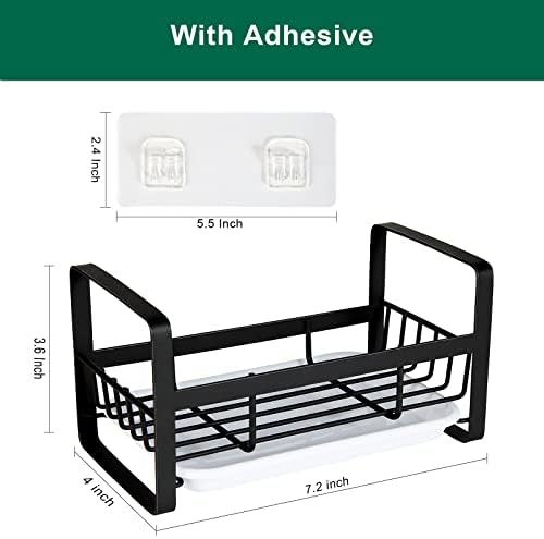 TEZZ Sponge Holder for Kitchen Sink- Stainless Steel Kitchen Sink Caddy for - Image 6