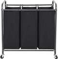 STO STO Laundry Sorter 3 Section, 3 Bag Clothes Hamper, Rolling Laundry Cart by STOSTO