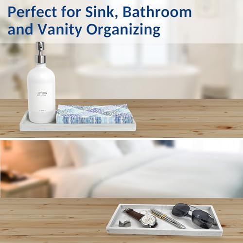 Spacewiser Silicone Countertop & Vanity Bathroom Tray – 2 PC 11.7" - Image 6