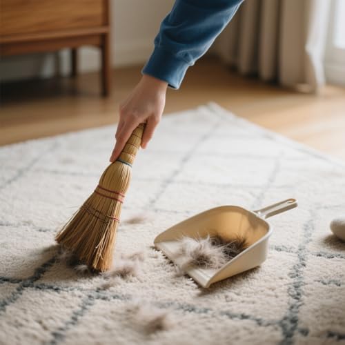 Handmade 12 Inch Mini Corn Broom Whisk Made of Natural Corn Broom Straw - Image 6