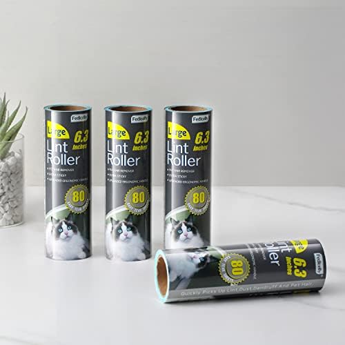 Fedicelly Large Lint Rollers Pet Hair Extra Sticky Refills, Mega Value Set 6.3 - Image 6