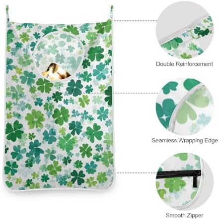 1PC Hanging Laundry Hamper Bag Over the Door Laundry Hamper Wall Hamper Large - Image 6