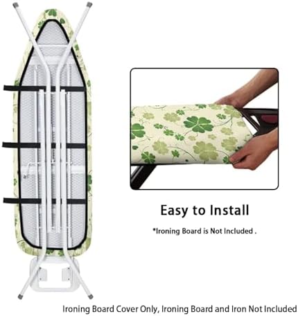 Green Leaf Ironing Board Cover, Stain Resistant Irish St. Patrick's Day Iron - Image 5