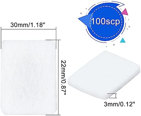 PH PandaHall 100pcs Unscented Refill Pad 1.1×0.8" Unscented Aroma Pads White - Image 3