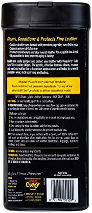 Meguiar's Gold Class Rich Leather Wipes, 30 Wipes - Image 2