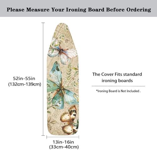 Vintage Butterfly Ironing Board Cover, Ironing Board Pad Cover Protector - Image 5