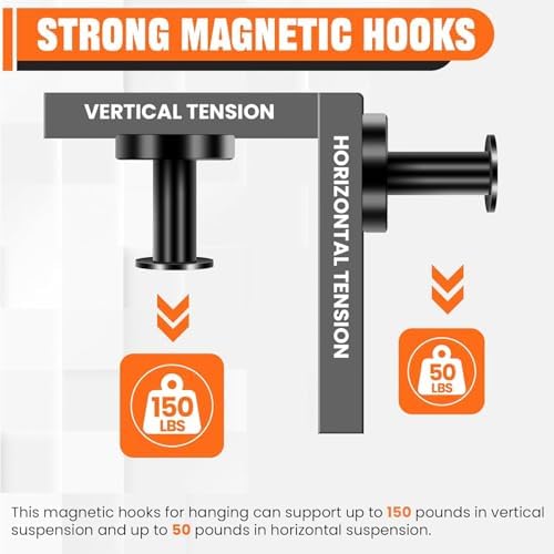 E BAVITE Magnetic Hooks 16 PCS 150lb Magnet Hook Cruise Cabins - Image 3