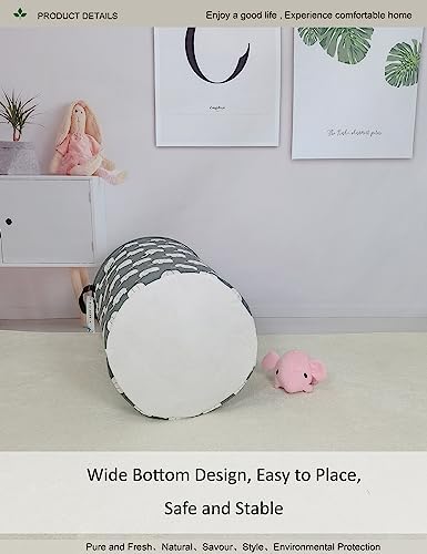 Round Elephant Laundry Hamper Waterproof Fabric Home Storage - Image 7
