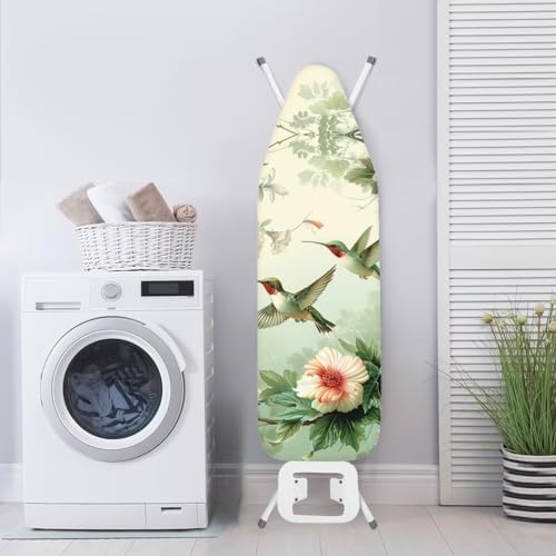 Hummingbird Floral Ironing Board Cover Resist Scorching and Staining, 15x54 - Image 3