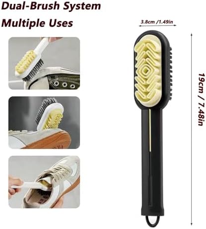 2-in-1 Suede Brush & Eraser for Shoes – Black - Image 3