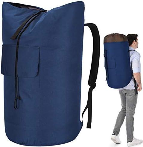Backpack Laundry Bag, 115L Heavy Duty Extra Large College Laundry Backpack by Azhido