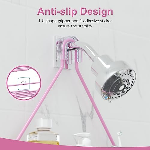 TreeLen Pink Shower Caddy Over Shower Head, Gift - Image 3
