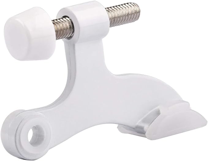 HOMOTEK 12 Pack Hinge Pin White Door Stopper, Adjustable Deluxe Heavy Duty Door by HOMOTEK