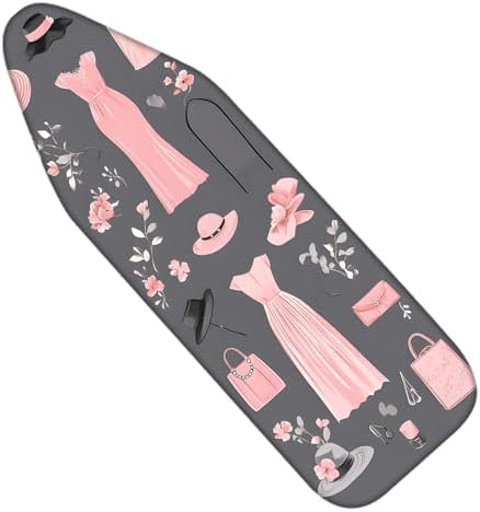 Nuxovilar Pink Fashion Cotton Ironing Board Cover 15x54 Fabric by Nuxovilar