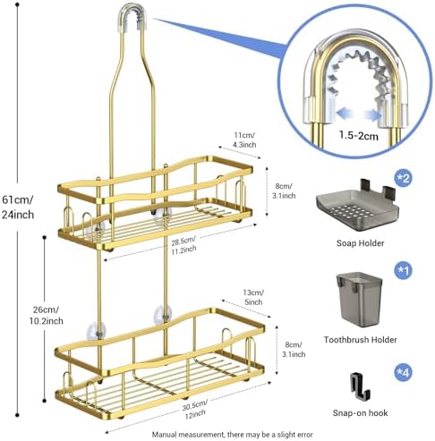 Hanging Shower Caddy Over Shower Head - Image 6