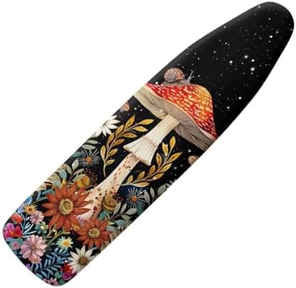 GLENLCWE Mushroom Flower Ironing Board Cover, Heavy Duty Thick Padding Ironing by GLENLCWE