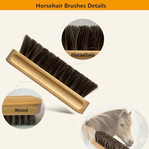 Horsehair Laundry Stain Brush Clothe Brush Shoe Soft Bristle Cleaning Brush - Image 2