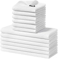 Homaxy 12 Pack 100% Cotton Kitchen Towels and Dishcloths Set by Homaxy