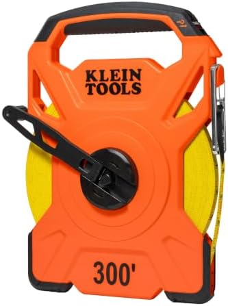 Klein Tools 94300RT 300-Foot Open Reel Tape Measure, PVC-Coated Fiberglass Tape by Unknown