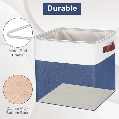 Bagnizer Collapsible Fabric Storage Cubes 11x11 Cube Storage Bins, 4 Pack - Image 5