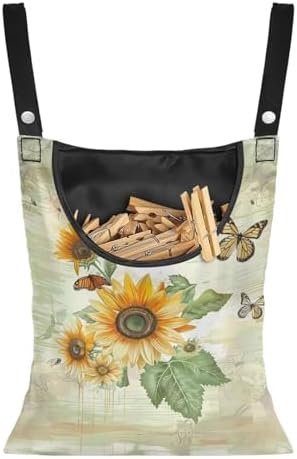 Sunflowers Butterfly Clothespin Bag by CREAMIC