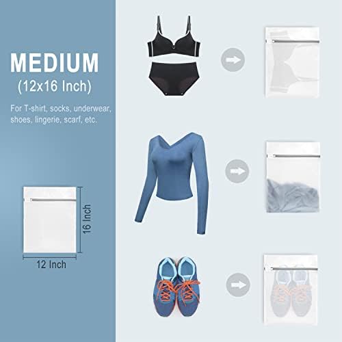 Muchfun 3Pcs Durable Diamond Mesh Laundry Bags - Image 6