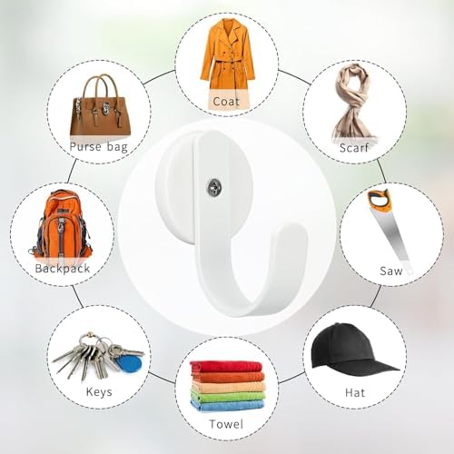 Linwnil 2 Pack Magnetic Wreath Hanger Wreath Holder Wreath Hanger Hook - Image 4