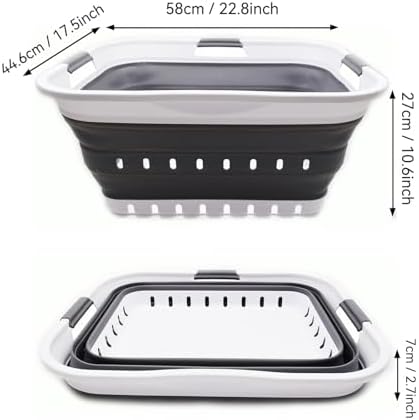 SAMMART 42L Collapsible Plastic Laundry Basket - Image 3