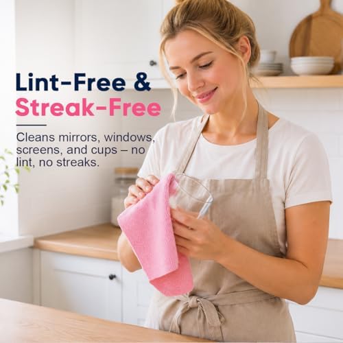 GLIMGLINT Microfiber Cleaning Cloth 150 Pack, Reusable Paper Towels 11 x 9 - Image 6