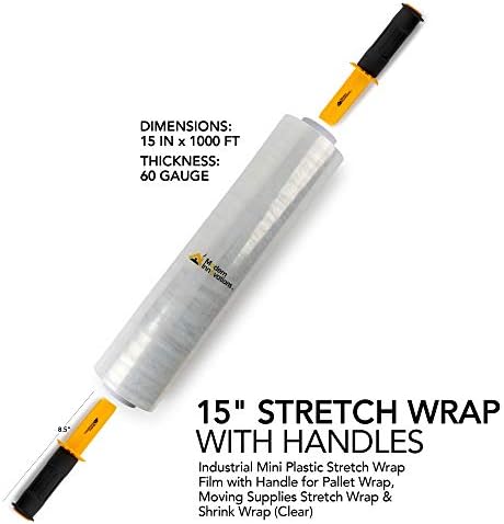 Modern Innovations 15 Inch Clear Stretch Wrap Roll - Image 2