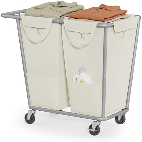 SONGMICS 2-Section Laundry Basket by Unknown