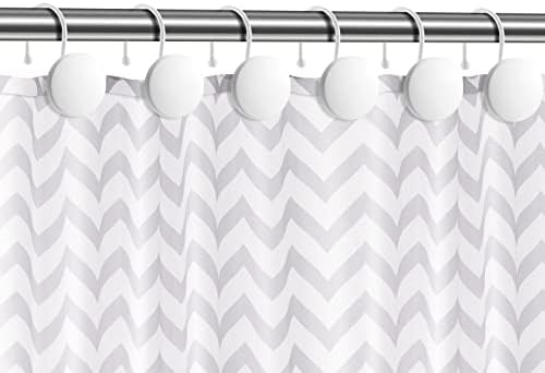 Decorative Shower Curtain Hooks, Simple Modern Style Round Flat-Back Button - Image 4