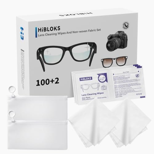 HiBloks Thick Len Wipes and 2 Cleaning Cloths by BonFook