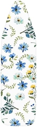Blue Flower Ironing Board Cover and Pad Standard Size Iron Board Dustproof - Image 7