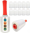 Simply Cool 12 Pack Mini Hand Stretch Wrap 5 Inch 1000Ft 60 Gauge 2 Handles by SimplyCool