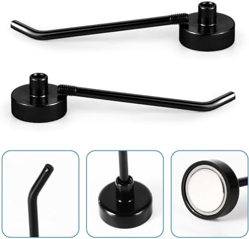 Heavy Duty Magnetic Hooks 10 Pack, Durable Rustproof Neodymium Magnets - Image 4