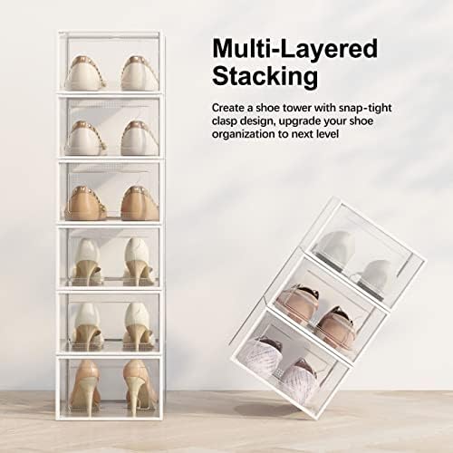 SEE SPRING XXX-Large Fit Size 14 Shoe Storage Box, Shoe Rack Sneaker Container - Image 3