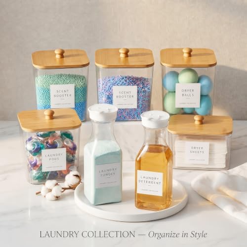 5+2 Pack Laundry Pods Containers & Dryer Sheet Holder & Laundry Detergent - Image 4