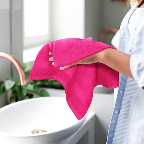 GLAMBURG Ultra Soft 6-Piece Hand Towel Set 16x28-100% Ringspun Cotton - Image 5