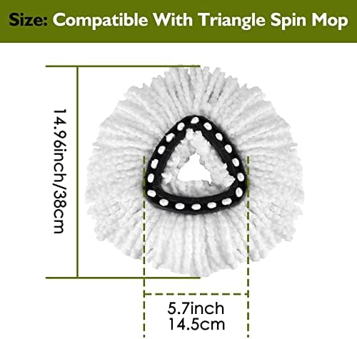 4 Pack EasyWring Spin Mop Refill Replacement Heads - Image 4