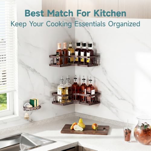 Veken Corner Shower Caddy 3-Pack, Advanced Rustproof Design&Stable Storage - Image 6