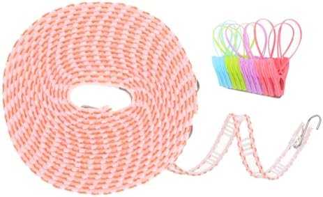 uxcell Windproof Clothesline, 5M 16.4ft Plastic Non-Slip Clothes Drying Rope by uxcell