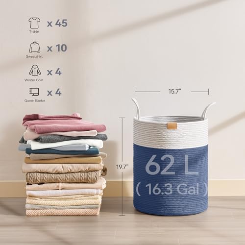 Nunsino Laundry Hamper 62L, Large Laundry Basket - Image 6